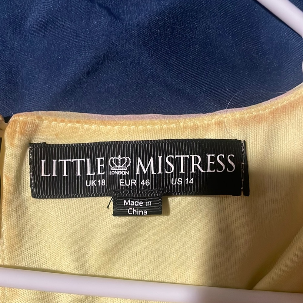 Lemon Little mistress midi wrap dress
